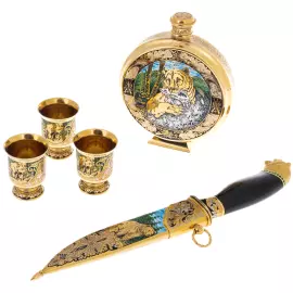 Hunting set "Bears" for 3 persons, Zlatoust