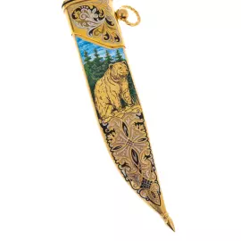 Hunting set "Bears" for 3 persons, Zlatoust