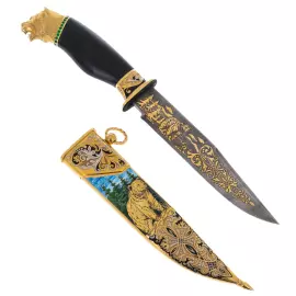 Hunting set "Bears" for 3 persons, Zlatoust