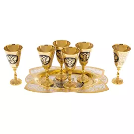 Набор для водки "Россия" на 6 персон, Златоуст