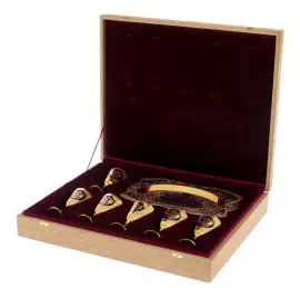 Набор для водки "Россия" на 6 персон, Златоуст