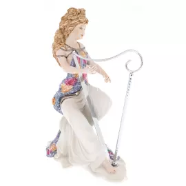 Статуэтка из фарфора "Дама с арфой"