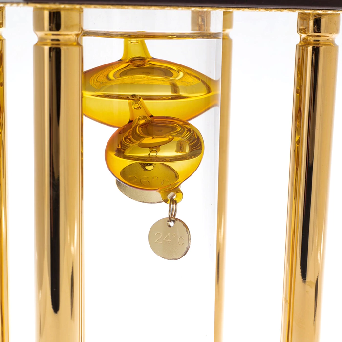Galileo thermometer on 4 racks, Zlatoust