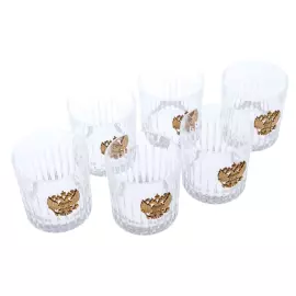 Set of glasses for whiskey "Coat of Arms of Russia" for 6 persons