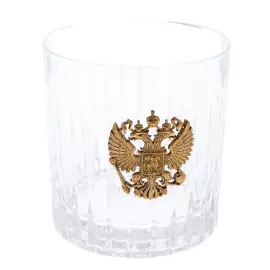 Set of glasses for whiskey "Coat of Arms of Russia" for 6 persons