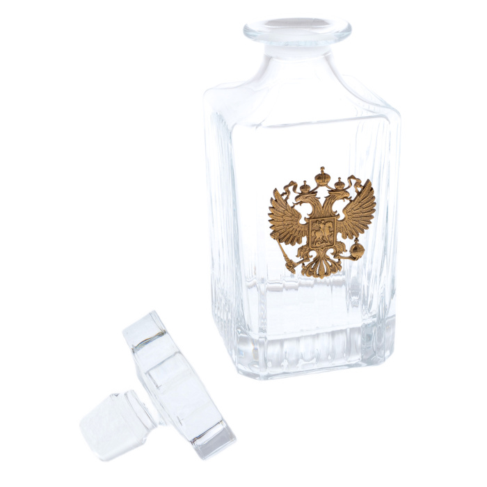 Coat of Arms of Russia whiskey set for 6 persons