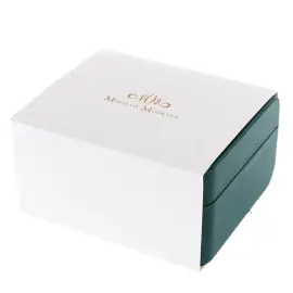 Наручные механические часы с автоподзаводом Mikhail Moskvin "Elegance" белые с золотистым ремешком