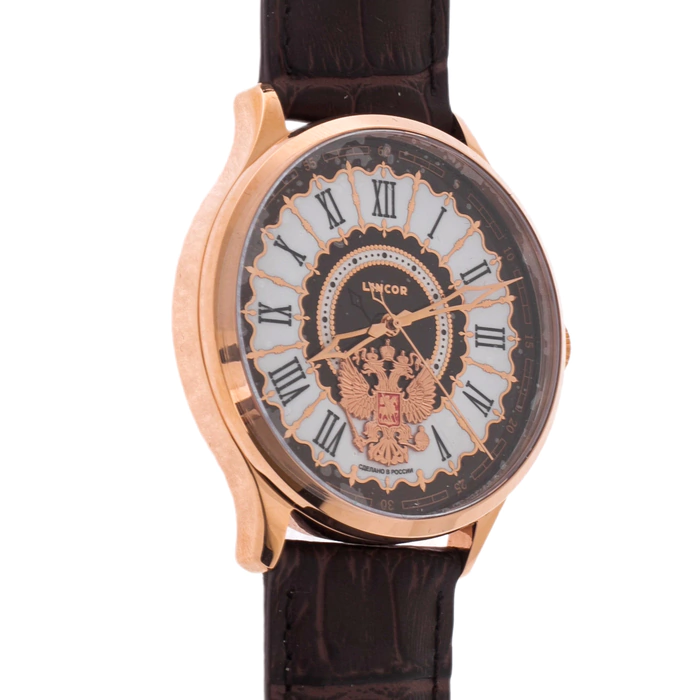 Lincor UNI Self-winding Mechanical Watch with Brown Strap