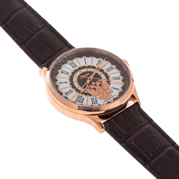 Lincor UNI Self-winding Mechanical Watch with Brown Strap