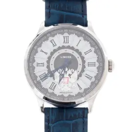 Наручные механические часы с автоподзаводом Lincor UNI с синим ремешком Наручные механические часы с автоподзаводом Lincor UNI с синим ремешком