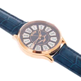 Наручные механические часы с автоподзаводом Lincor UNI с синим ремешком Наручные механические часы с автоподзаводом Lincor UNI с синим ремешком