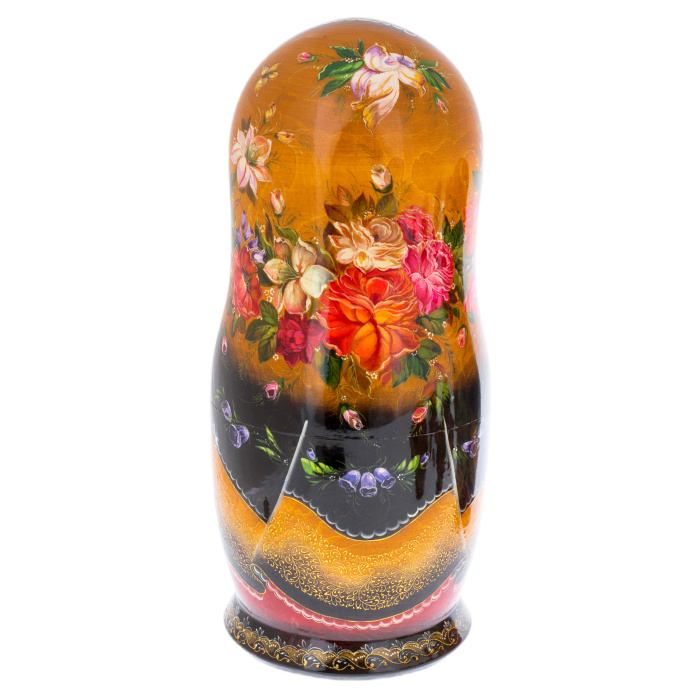 Linden matryoshka doll "Summer Troika" with 20 seats