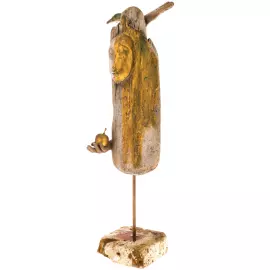 Author's sculpture made of wood "Angel with an apple"