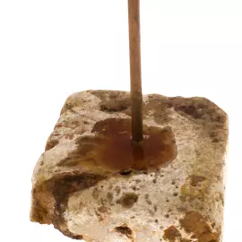 Author's sculpture made of wood "Angel with an apple"