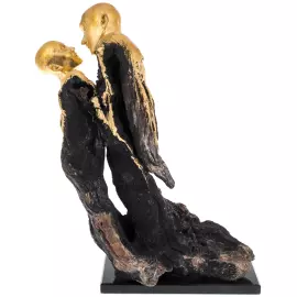 Author's sculpture made of wood "Confluence"