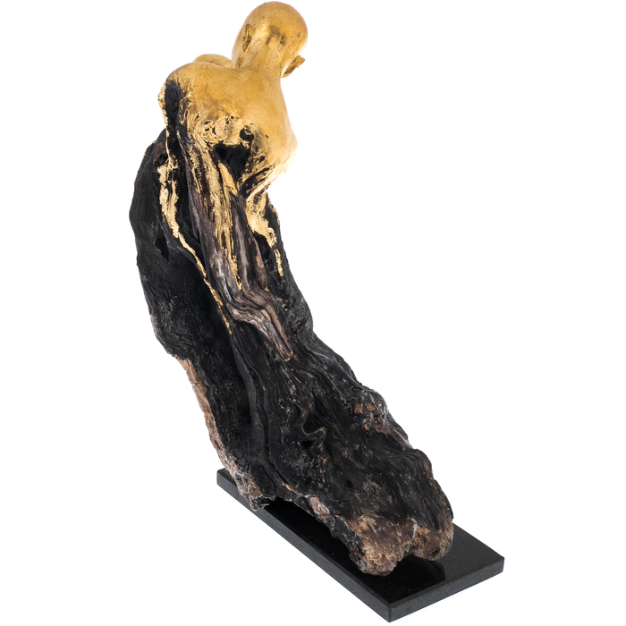 Author's sculpture made of wood "Confluence"