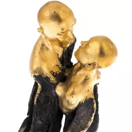 Author's sculpture made of wood "Confluence"