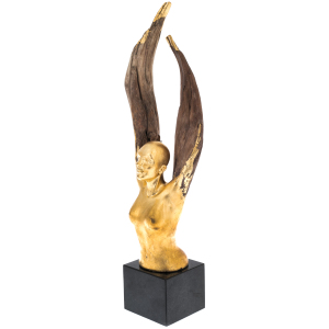 Author's sculpture made of wood "Rapture"