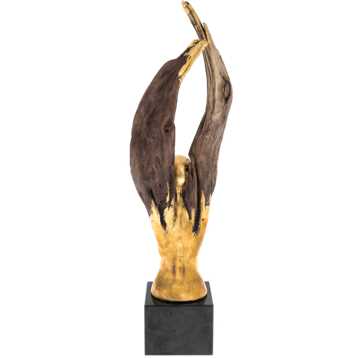Author's sculpture made of wood "Rapture"