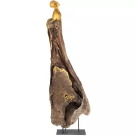 Авторская скульптура-светильник из дерева "Феникс"