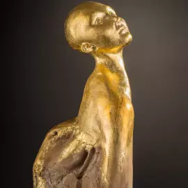 Авторская скульптура-светильник из дерева "Феникс"