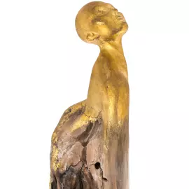 Авторская скульптура-светильник из дерева "Феникс"