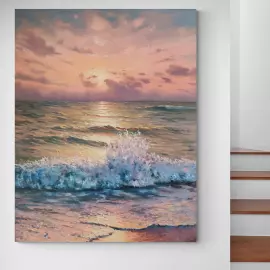 The author's oil painting "The Crown of the sea Princess"