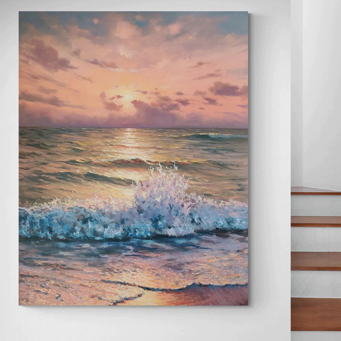 The author's oil painting "The Crown of the sea Princess"