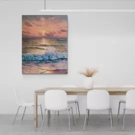 The author's oil painting "The Crown of the sea Princess"