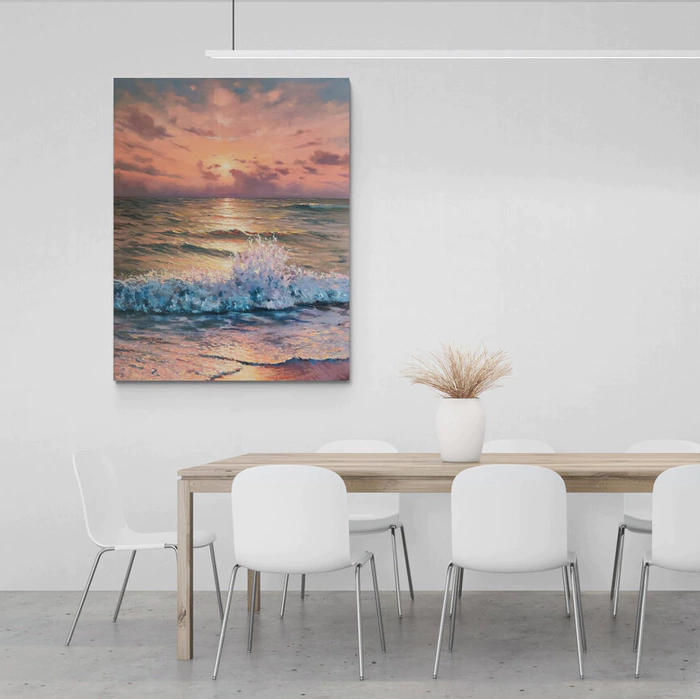 The author's oil painting "The Crown of the sea Princess"