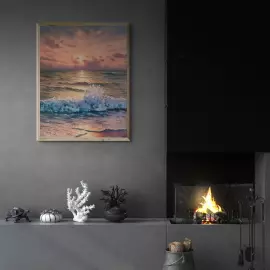 The author's oil painting "The Crown of the sea Princess"