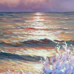 The author's oil painting "The Crown of the sea Princess"