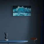 The author's oil painting "Moon Wave"
