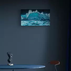 Авторская картина маслом "Лунная волна"