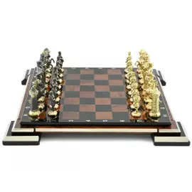 Шахматы из обсидиана "Средневековье"