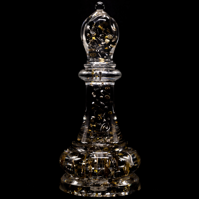 Sculpture in the form of a chess piece "Bishop"