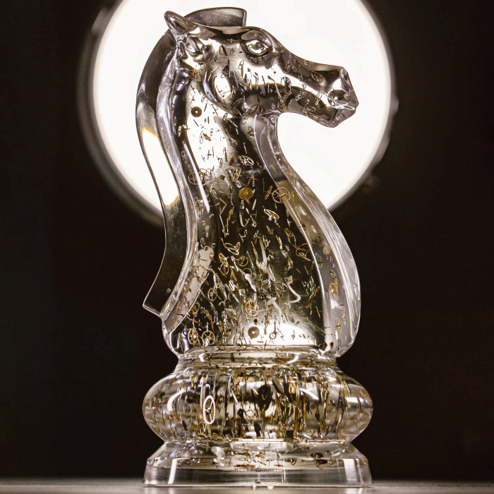 Sculpture in the form of a chess piece "Knight"