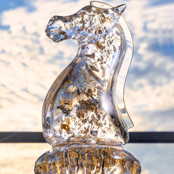 Sculpture in the form of a chess piece "Knight"