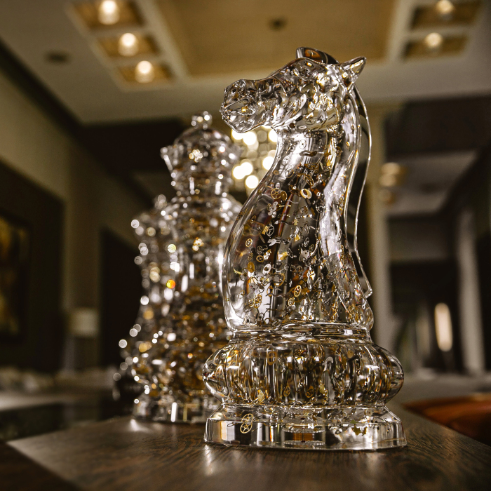 Sculpture in the form of a chess piece "Knight"