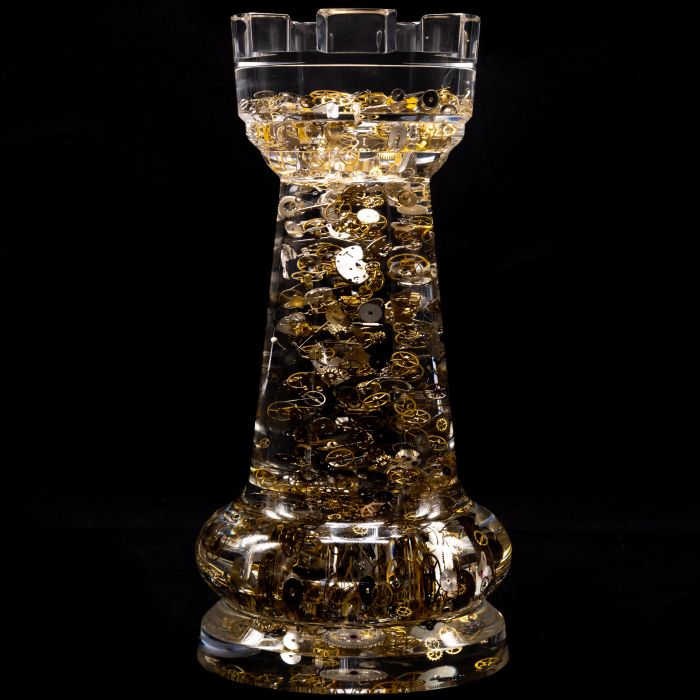Sculpture in the form of a chess piece "Rook"