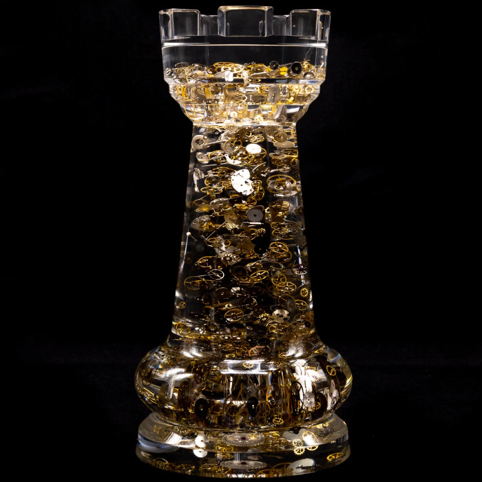 Sculpture in the form of a chess piece "Rook"