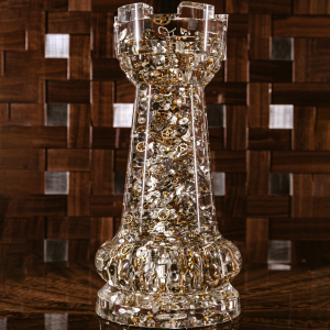 Sculpture in the form of a chess piece "Rook"