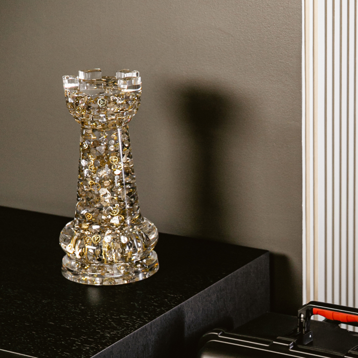 Sculpture in the form of a chess piece "Rook"