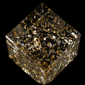 Sculpture "Time Squared" large cube