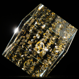 Sculpture "Time Squared" small cube