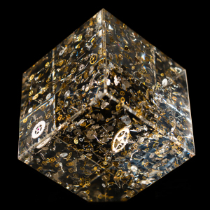 Sculpture "Time Squared" small cube