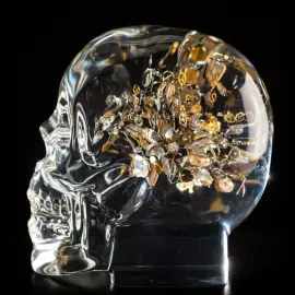 Sculpture "Lost in Time" small skull