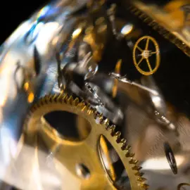 Sculpture "Lost in Time" small skull