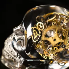 Sculpture "Lost in Time" small skull