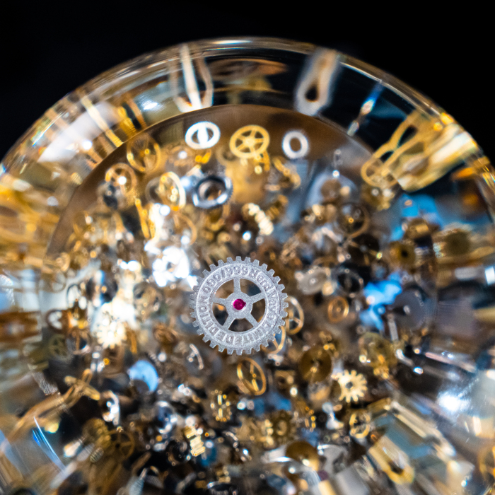 Sculpture "Passage Through Time" in the form of an hourglass, small